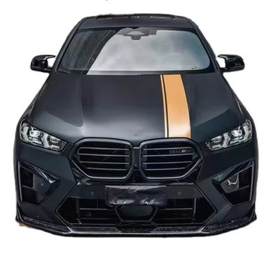 Pour BMW X5M X6M Carrosserie en fibres de carbone X5M X6M Carrosserie en fibres de carbone Diffuseur de lèvres avant Spoiler