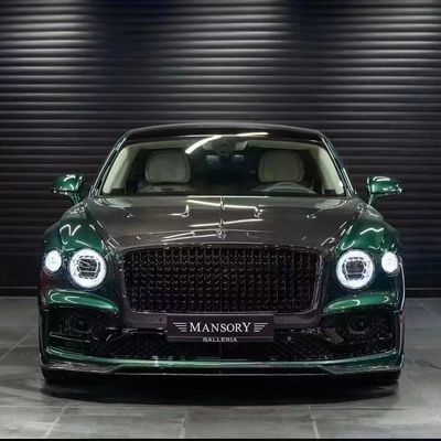 Bentley Flying Spur Carrosserie en fibre de carbone Kit Flying Spur améliorations de style MANSORY diffuseur de lèvres avant Spoiler kit de carrosserie à capuche
