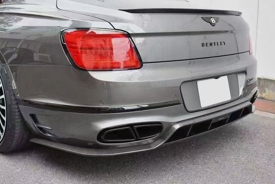 Bentley Flying Spur Carrosserie en fibre de carbone Kit Flying Spur améliorations de style MANSORY diffuseur de lèvres avant Spoiler kit de carrosserie à capuche