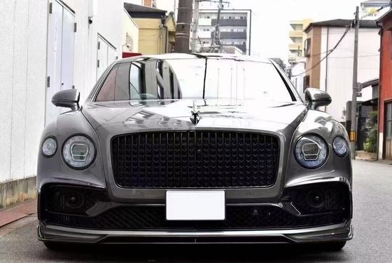 Bentley Flying Spur Carrosserie en fibre de carbone Kit Flying Spur améliorations de style MANSORY diffuseur de lèvres avant Spoiler kit de carrosserie à capuche