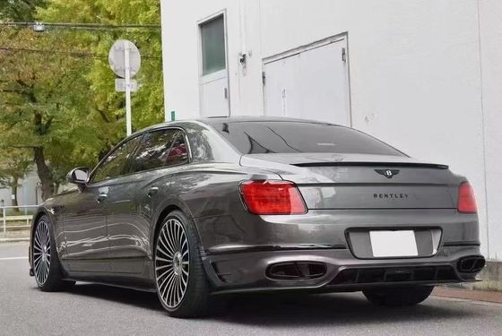 Bentley Flying Spur Carrosserie en fibre de carbone Kit Flying Spur améliorations de style MANSORY diffuseur de lèvres avant Spoiler kit de carrosserie à capuche