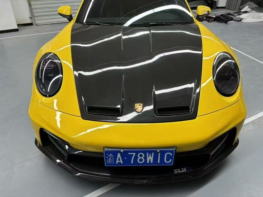 Porsche 992 Carrosserie en fibre de carbone Kit 992 GT3 style avant et arrière pare-chocs jupe latérale spoiler capot