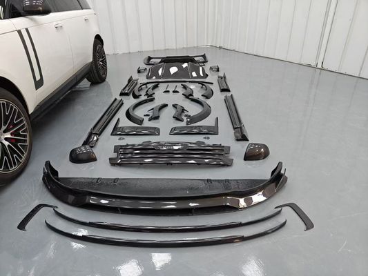 Land Rover Range Rover Body Kit en fibre de carbone Range Rover Mis à niveau Diffuseur de lèvres avant de style Mansory Spoiler capot roue voûte jupe latérale