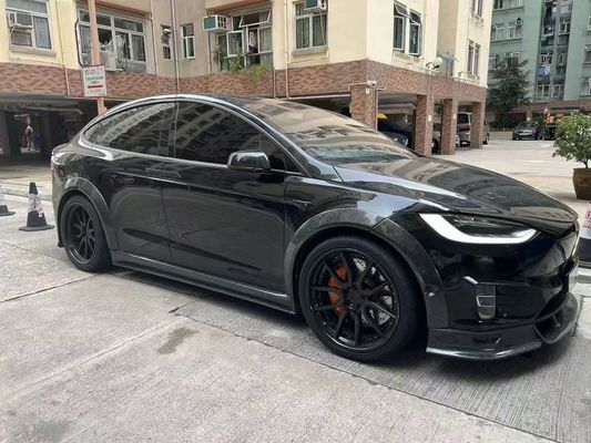 Tesla modèle X Kit de carrosserie en fibre de carbone modèle X Diffuseur de lèvre avant en fibre de carbone