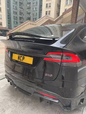 Tesla modèle X Kit de carrosserie en fibre de carbone modèle X Diffuseur de lèvre avant en fibre de carbone