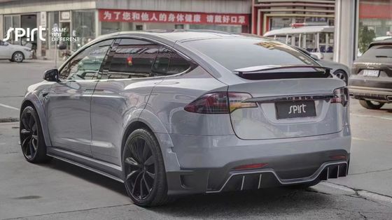 Tesla modèle X Kit de carrosserie en fibre de carbone modèle X Diffuseur de lèvre avant en fibre de carbone