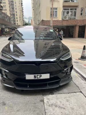 Tesla modèle X Kit de carrosserie en fibre de carbone modèle X Diffuseur de lèvre avant en fibre de carbone