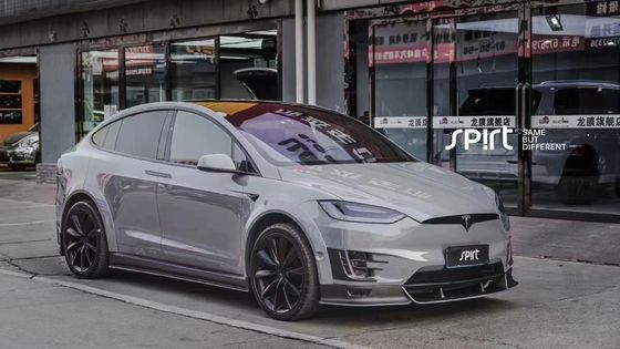 Tesla modèle X Kit de carrosserie en fibre de carbone modèle X Diffuseur de lèvre avant en fibre de carbone