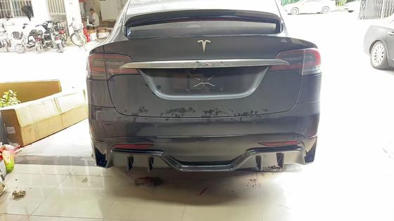 Tesla modèle X Kit de carrosserie en fibre de carbone modèle X Diffuseur de lèvre avant en fibre de carbone