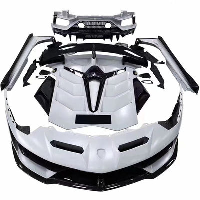 Pour Lamborghini Aventador LP700 LP720 Carrosserie en fibres de carbone Aventador Modélisé SVJ Style Avant et arrière Spoiler de pare-chocs