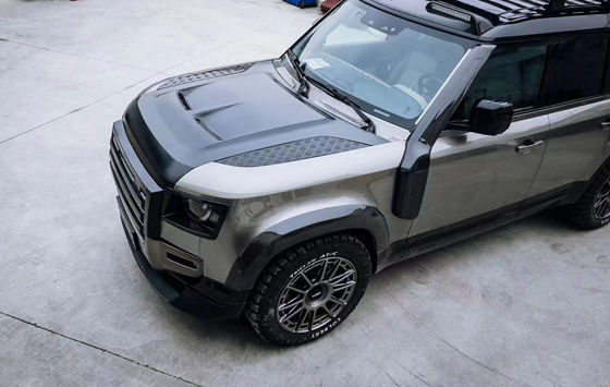 Capot en fibre de carbone pour Land Rover Defender Matériau en fibre de carbone Defender Couverture de style SVR améliorée