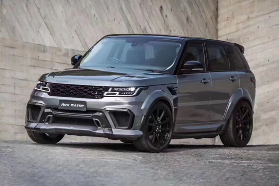 Ronde ASPEC Style CF&amp; FRP Kit large corps avant pare-chocs arrière pare-chocs flanc jupe pour Land Rover RANGE ROVE SPORT 2014-2017