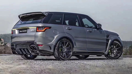 Ronde ASPEC Style CF&amp; FRP Kit large corps avant pare-chocs arrière pare-chocs flanc jupe pour Land Rover RANGE ROVE SPORT 2014-2017