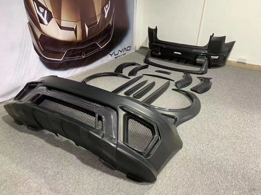Ronde ASPEC Style CF&amp; FRP Kit large corps avant pare-chocs arrière pare-chocs flanc jupe pour Land Rover RANGE ROVE SPORT 2014-2017