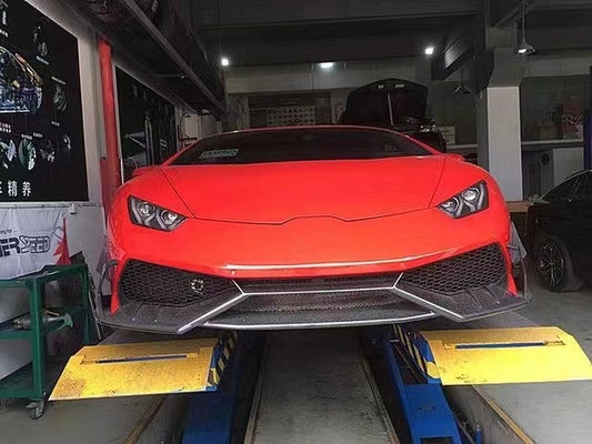 Pour Lamborghini LP580 LP610 Kit de carrosserie en fibre de carbone LP580 LP610 Style MSY mis à niveau Jupe latérale de la bouche avant diffuseur de spoiler