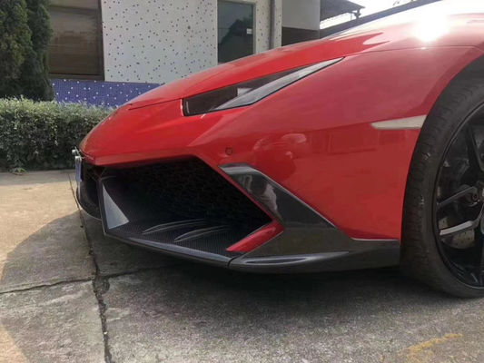 Pour Lamborghini LP580 LP610 Kit de carrosserie en fibre de carbone LP580 LP610 Style MSY mis à niveau Jupe latérale de la bouche avant diffuseur de spoiler