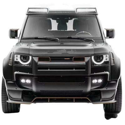 Pour Land Rover Defender Kit de carrosserie en fibre de carbone Defender améliore le diffuseur de lèvres avant de style MSY Spoiler Kit de carrosserie en fibre de carbone