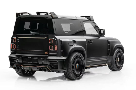 Pour Land Rover Defender Kit de carrosserie en fibre de carbone Defender améliore le diffuseur de lèvres avant de style MSY Spoiler Kit de carrosserie en fibre de carbone
