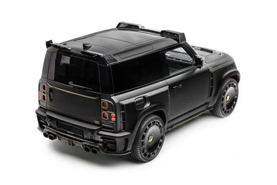 Pour Land Rover Defender Kit de carrosserie en fibre de carbone Defender améliore le diffuseur de lèvres avant de style MSY Spoiler Kit de carrosserie en fibre de carbone