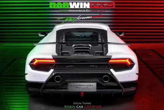 Pour Lamborghini LP580 LP610 Kit de carrosserie en fibre de carbone LP580 LP610 Modifié LP640 style avant et arrière pare-chocs Spoiler Hood