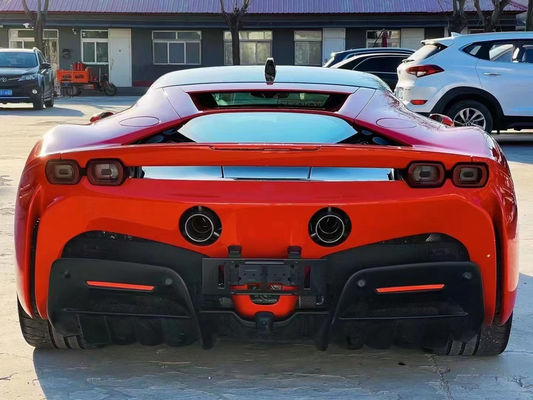 Pour la Ferrari SF90 Kit de carrosserie en fibre de carbone sèche SF90 OEM Style Fibre de carbone avant lèvre diffuseur spoiler jupe latérale