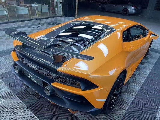Les pièces automobiles Spoiler en fibre de carbone pour Lamborghini HURACAN LP610 580 EVO Améliorer le Spoiler de queue en fibre de carbone de style Performante