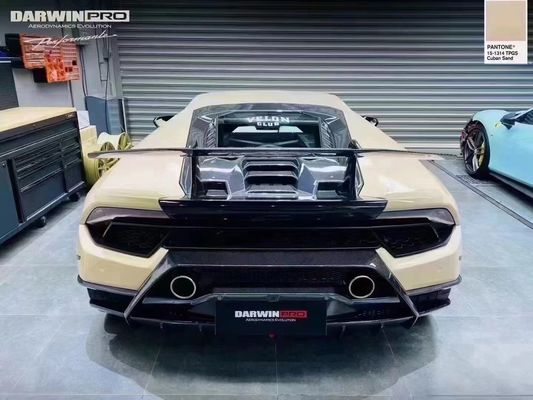 Les pièces automobiles Spoiler en fibre de carbone pour Lamborghini HURACAN LP610 580 EVO Améliorer le Spoiler de queue en fibre de carbone de style Performante