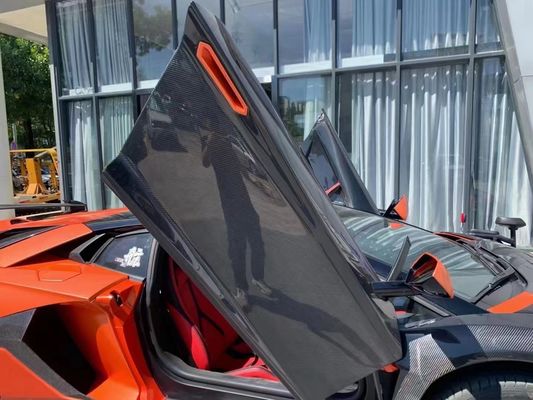 Pour Lamborghini Aventador LP700 Panneaux de porte en fibre de carbone Aventador SVJ Style Panneaux de porte en fibre de carbone