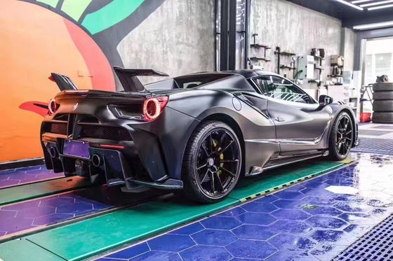 Pièces automobiles pour Ferrari 488 Body Kit 488 Modèle MSY Amélioré Spoiler de pare-chocs avant et arrière Carrosserie en fibre de carbone