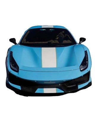 Pièces automobiles pour Ferrari 488 Kit de carrosserie 488 Amélioré PistA-style avant et arrière pare-chocs Bonnet Spoiler Carrosserie en fibre de carbone