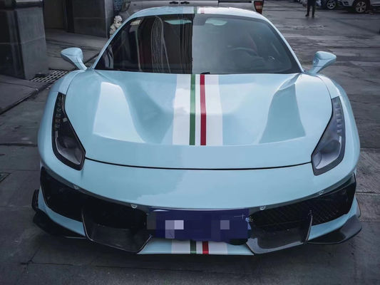 Pièces automobiles pour Ferrari 488 Kit de carrosserie 488 Amélioré PistA-style avant et arrière pare-chocs Bonnet Spoiler Carrosserie en fibre de carbone