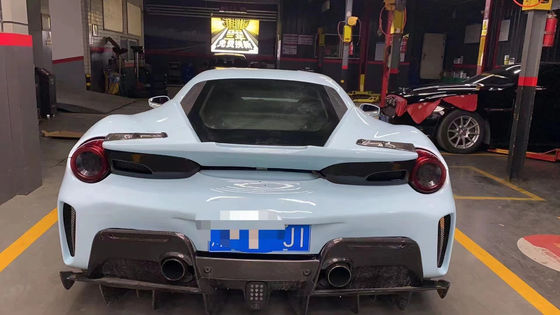 Pièces automobiles pour Ferrari 488 Kit de carrosserie 488 Amélioré PistA-style avant et arrière pare-chocs Bonnet Spoiler Carrosserie en fibre de carbone