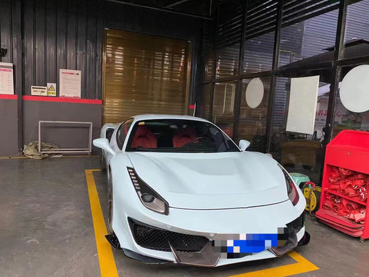 Pièces automobiles pour Ferrari 488 Kit de carrosserie 488 Amélioré PistA-style avant et arrière pare-chocs Bonnet Spoiler Carrosserie en fibre de carbone