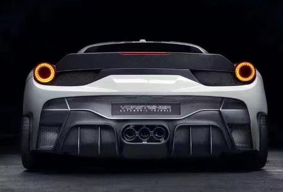 Pour la Ferrari 458 Kit de carrosserie en fibre de carbone 458 Style VORS mis à niveau avant et arrière pare-chocs Spoiler côté jupe Kit de carrosserie