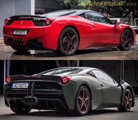 Pièces automobiles pour Ferrari 458 Body Kit 458 Misha style avant et arrière pare-chocs côte jupe capot Spoiler Body Kit