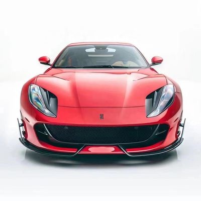 Pour la Ferrari 812 Kit de carrosserie en fibre de carbone 812 Style MSY mis à niveau Kit de carrosserie en fibre de carbone diffuseur de lèvres avant spoiler