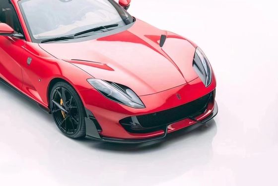 Pour la Ferrari 812 Kit de carrosserie en fibre de carbone 812 Style MSY mis à niveau Kit de carrosserie en fibre de carbone diffuseur de lèvres avant spoiler