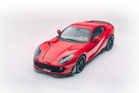 Pour la Ferrari 812 Kit de carrosserie en fibre de carbone 812 Style MSY mis à niveau Kit de carrosserie en fibre de carbone diffuseur de lèvres avant spoiler