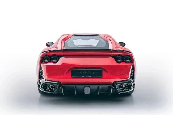 Pour la Ferrari 812 Kit de carrosserie en fibre de carbone 812 Style MSY mis à niveau Kit de carrosserie en fibre de carbone diffuseur de lèvres avant spoiler