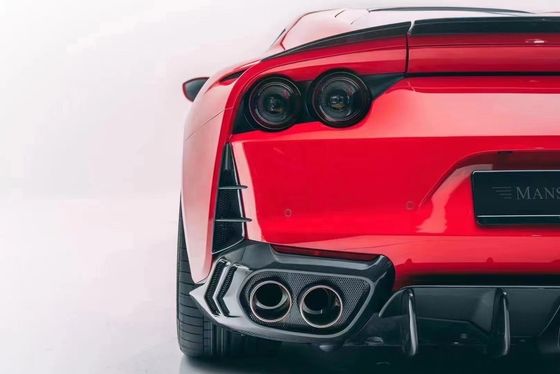 Pour la Ferrari 812 Kit de carrosserie en fibre de carbone 812 Style MSY mis à niveau Kit de carrosserie en fibre de carbone diffuseur de lèvres avant spoiler