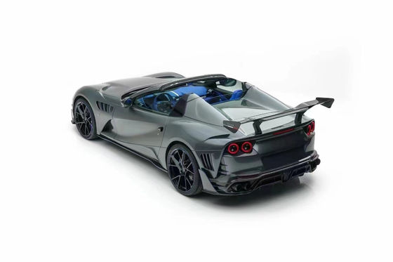 Pour la Ferrari 812 Kit de carrosserie en fibre de carbone 812 Style MSY mis à niveau en fibre de carbone avant et arrière pare-chocs spoiler aile