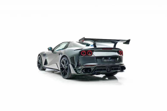 Pour la Ferrari 812 Kit de carrosserie en fibre de carbone 812 Style MSY mis à niveau en fibre de carbone avant et arrière pare-chocs spoiler aile