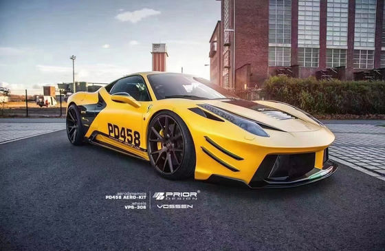 Pour Ferrari 458 Carbon Fiber Body Kit 458 PD style amélioré avant et arrière