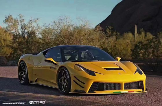 Pour Ferrari 458 Carbon Fiber Body Kit 458 PD style amélioré avant et arrière