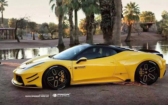 Pour Ferrari 458 Carbon Fiber Body Kit 458 PD style amélioré avant et arrière