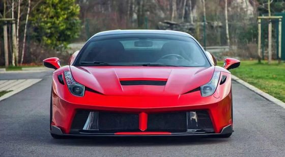 Pour Ferrari 458 Carbon Fiber Body Kit 458 PD style amélioré avant et arrière