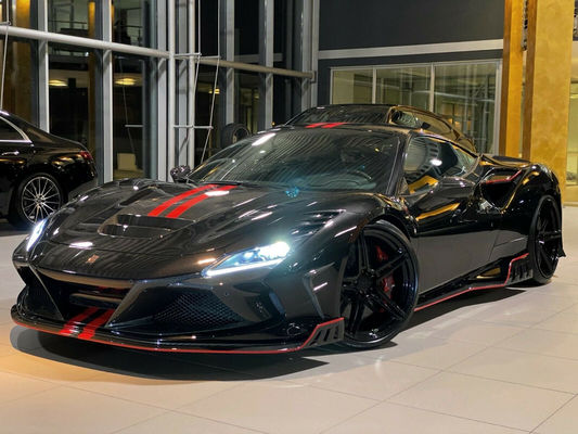 Pour la Ferrari F8 Kit de carrosserie en fibres de carbone F8 Kit de carrosserie amélioré KEYVANY style avant pelle diffuseur spoiler