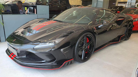 Pour la Ferrari F8 Kit de carrosserie en fibres de carbone F8 Kit de carrosserie amélioré KEYVANY style avant pelle diffuseur spoiler