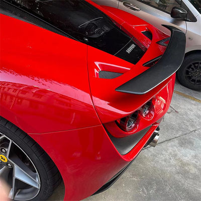 Pour Ferrari F8 Spoiler en fibre de carbone F8 Spoiler en fibre de carbone de type Novi