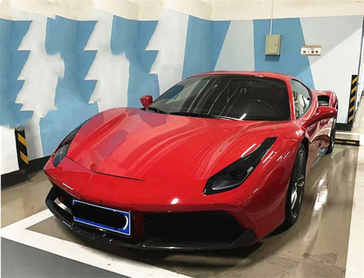 Pour Ferrari 488 Carrosserie en fibre de carbone 488 Modélisé Capristo Style Carbone Fibre Diffuseur de lèvres avant Spoiler